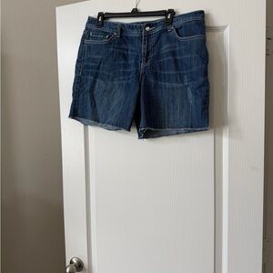 INC International Concepts Dark Blue Jean Shorts